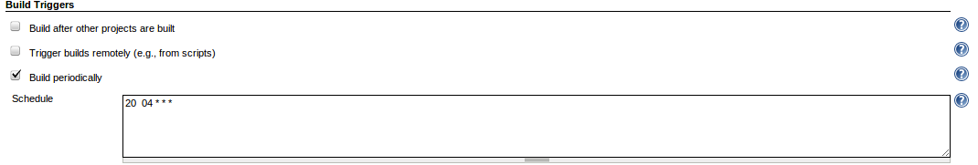 run job build trigger