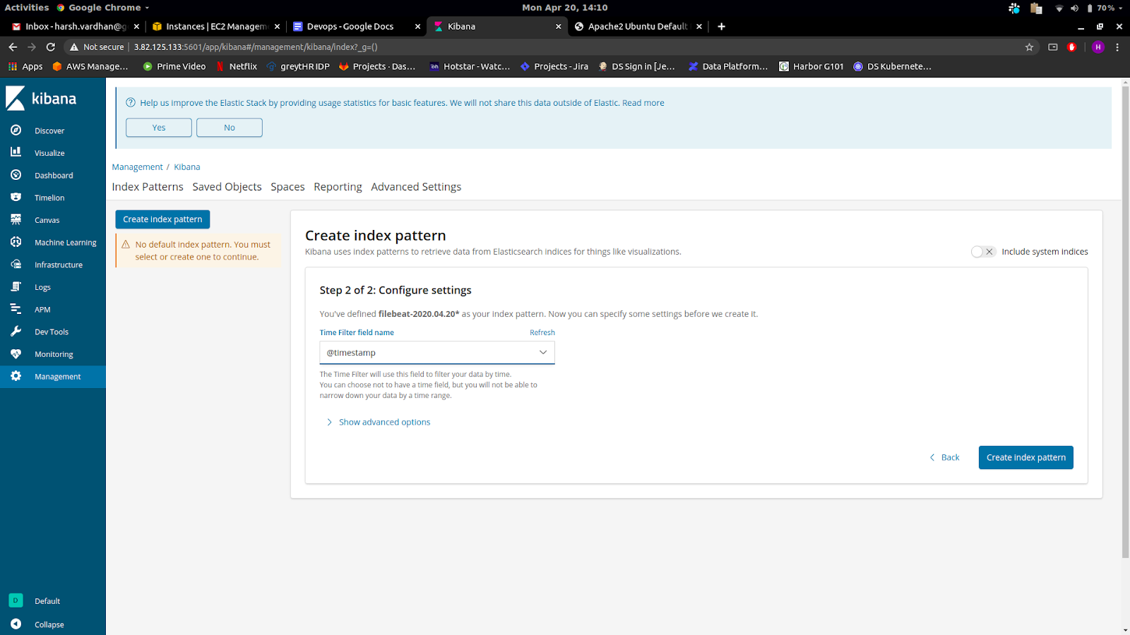 timestamp from dropdown