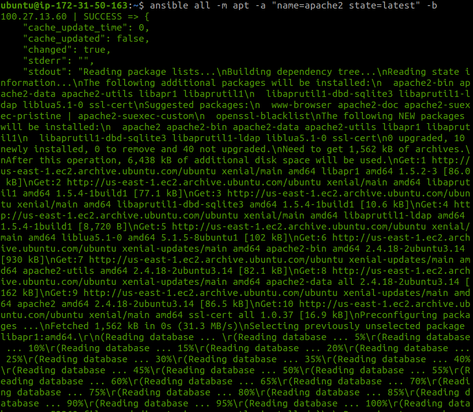 command install apache2