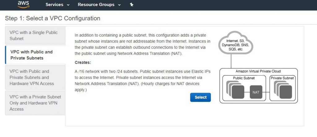 select-vpc-configuration