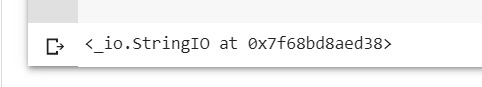 stringIO
