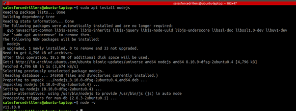 install node js