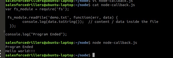 node callback js