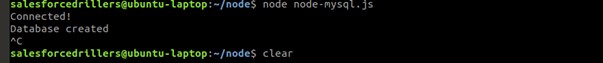 node mysql connect