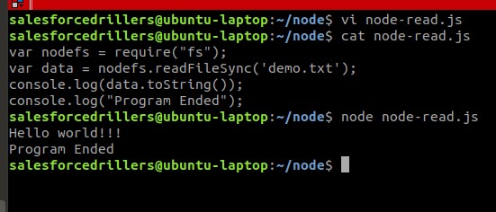 Node Read JS