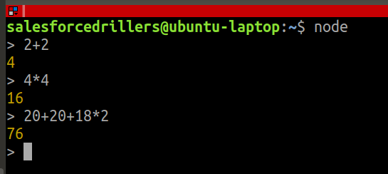 repl output