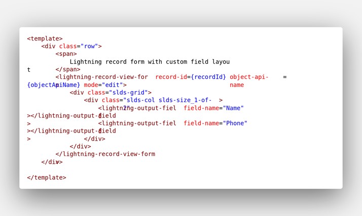 lightning-form-view-record