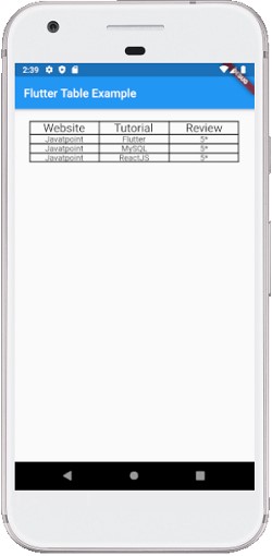 flutter-table